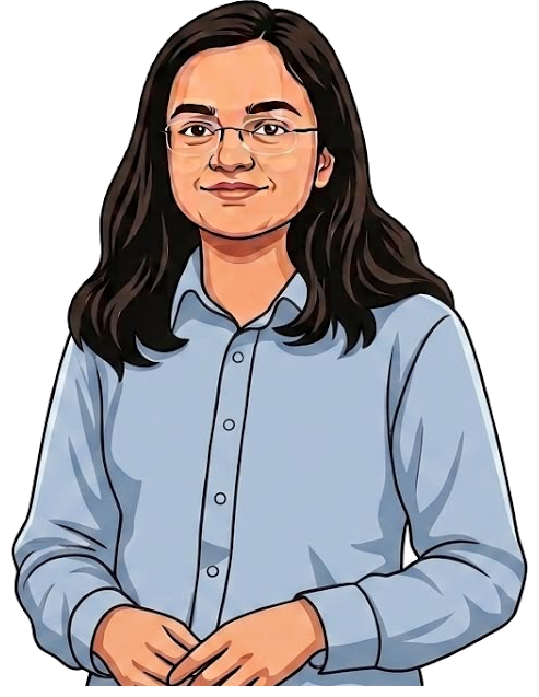 Illustrated portrait of Ayushi Gupta